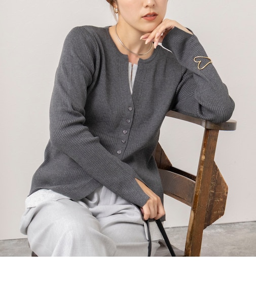 【TORRAZZO DONNA/トラッゾドンナ】Layered V-Neck Top