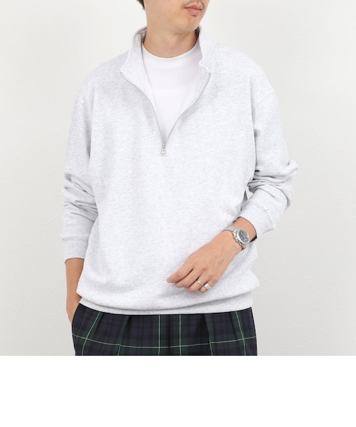 BARNS OUTFITTERS別注 スウェットハーフジップ 26AW
