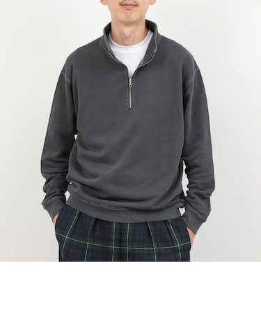 BARNS OUTFITTERS別注 スウェットハーフジップ 26AW
