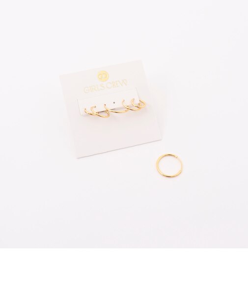 【GIRLS CREW/ガールズクルー】Endless Hoops Set-P
