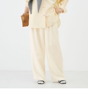 【WEB&一部店舗限定カラー】ウォッシャブルサテンカットジャガードドットパンツ