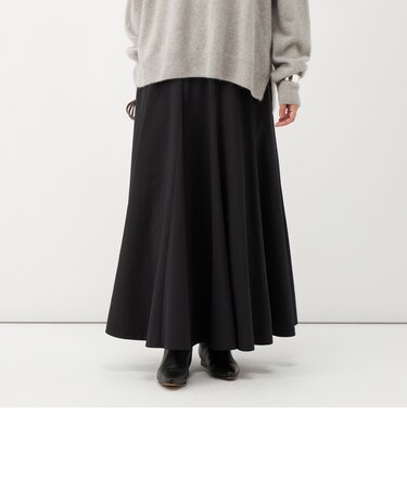 《UVカット、速乾性、接触冷感》ウォッシャブルヴィンテージタフタマチ入りマキシスカート