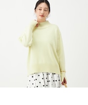 カシミヤブレンドハイネックプルオーバー