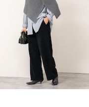【WEB限定】ウォッシャブルパイルストレートイージーパンツ