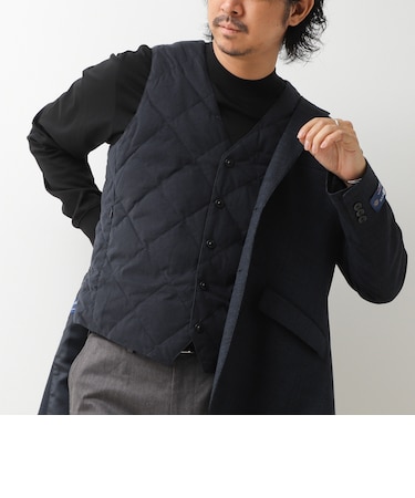 【TAION/タイオン】SINGLE SNAP BUTTON DOWN GILET BRUSHED TWILL 26AW