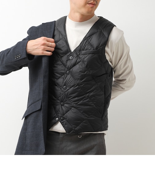 【TAION/タイオン】SINGLE SNAP BUTTON DOWN GILET 26AW