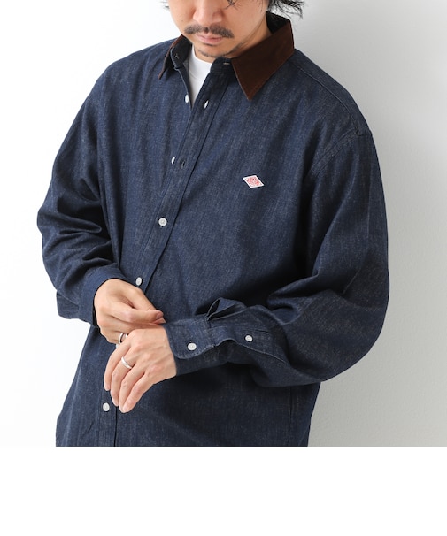 【DANTON/ダントン】LIGHT DENIM 切替（DT-B0478 SDM）