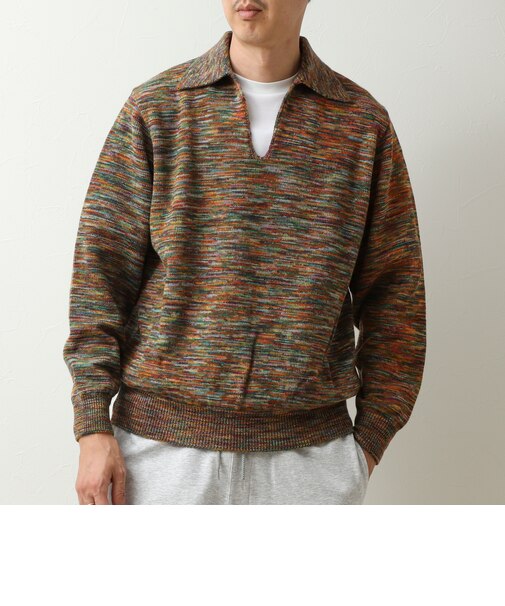 【COOHEM/コーヘン】鬼カスリ ポロ衿スキッパーPO 26AW