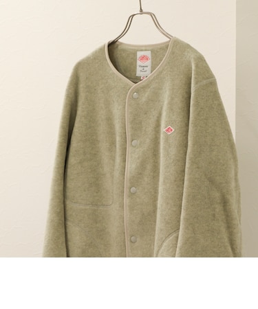 【DANTON/ダントン】FLEECE COLLARLESS JACKET(JD-8939)26AW