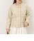 【WEB＆一部店舗限定アイテム】シャイニーツイードノーカラーJK
