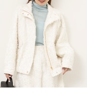 【WEB＆一部店舗限定アイテム】ウォッシャブルカットジャガードブルゾン