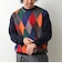 アンチピリング ウォッシャブル WJQアーガイル ダブルジャカードニット 26AW