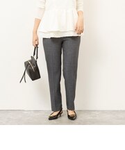《セットアップ対応》ウォッシャブルウール調テーパードパンツ