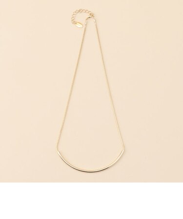 カーブバーショートネックレス