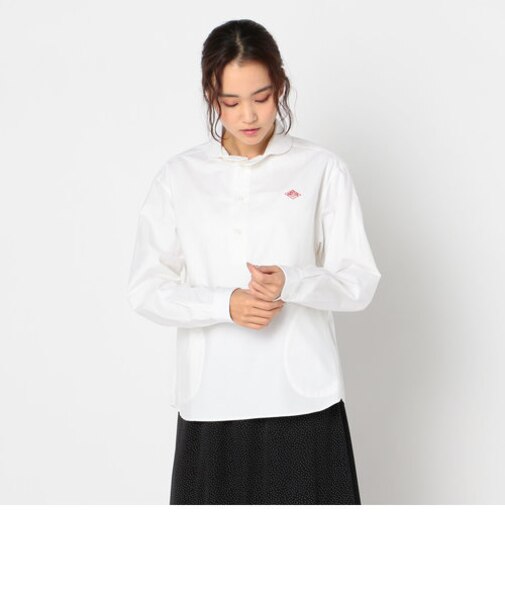 【DANTON/ダントン】OX SHIRT LONG SLEEVE 丸襟シャツ無地 #JD-3564YOX