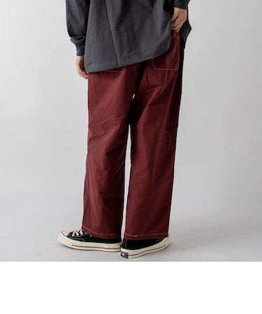 コントラストステッチ コックパンツ