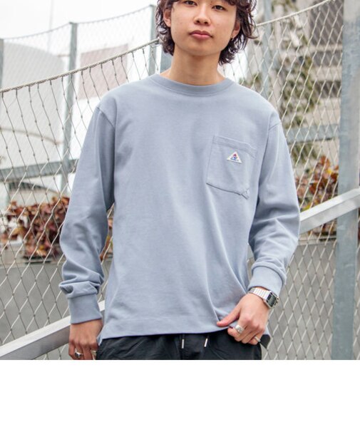 【GEVACO/ゲバコ】オープンエンド度詰め天竺 ロングスリーブTシャツ