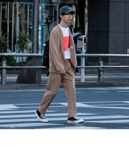 【新品】ノーカラージャケット＆イージーパンツ セットアップ (別売りも可) ADAM ET ROPÉ HOMME(アダム エ ロペ オム) / ノーカラー