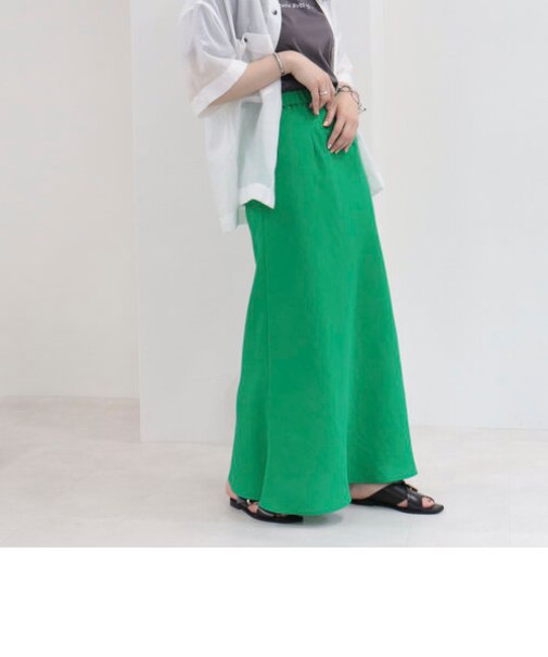 リネンライク マーメイドスカート