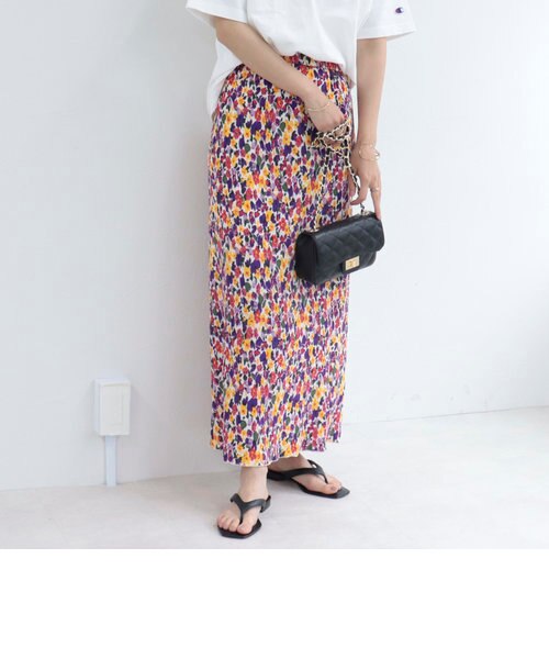 ❣️限定値下げ❣️フラワープリント タイトロングスカート フラワープリント タイトロングスカート - メルカリ