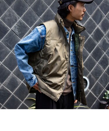 TAION/タイオン】GLOSTER別注 モンスターベスト MILITALY vest 