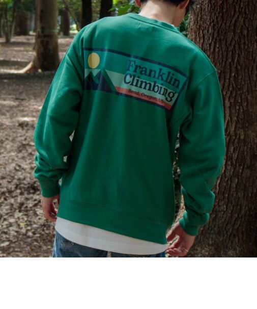 【Franklin Climbing/フランクリンクライミング】ロゴスウエット バックプリント