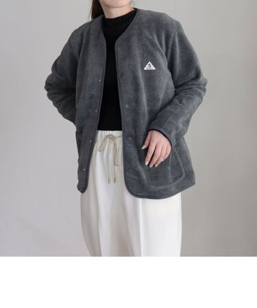 【GEVACO/ゲバコ】両面起毛メランジフリースジャケット