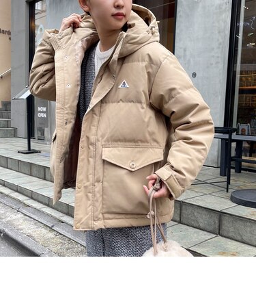 【GEVACO/ゲバコ】フーデッドショートダウンジャケット