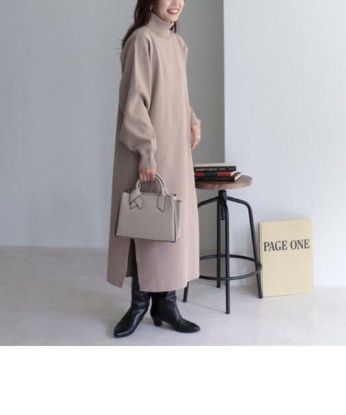 ウォッシャブル超軽量ニットワンピース