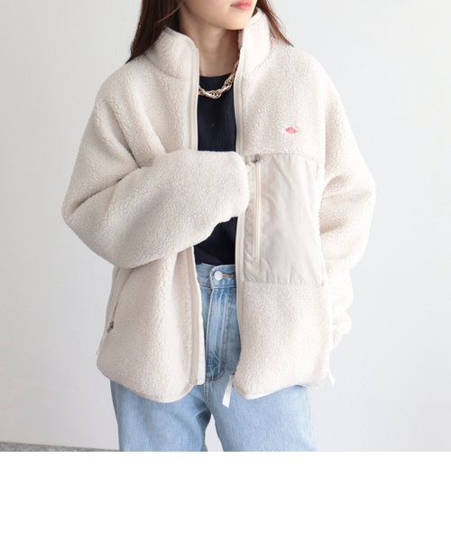DANTON / フリースジャケット/S/ポリエステル/BEG/DT-A0194 LBA DANTON/ダントン】INSULATION BOA OUTER DT-A0194 LBA｜フレディ
