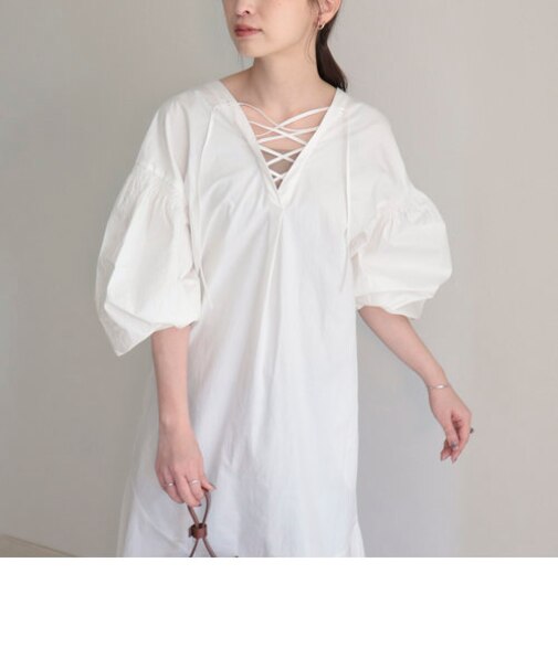 2WAYレースアップワンピース