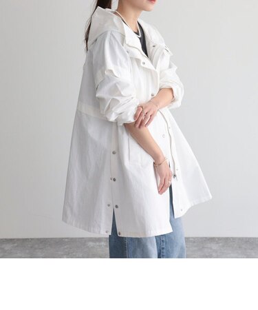 2WAYフーディミディ丈ブルゾン