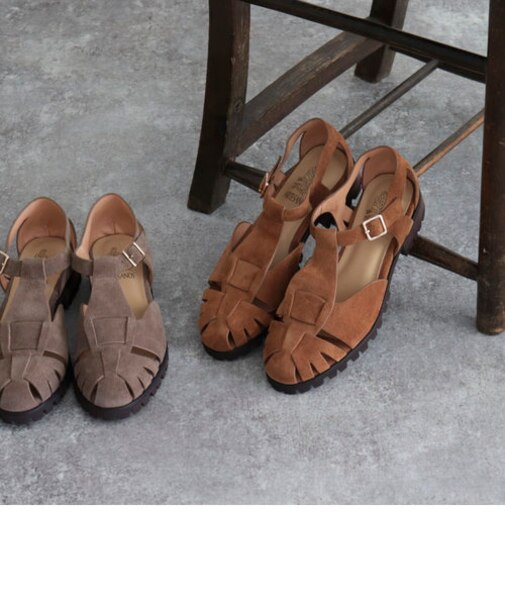 【ARTESANOS/アルテサノス】スエードラグソールサンダル