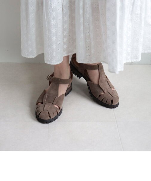 【ARTESANOS/アルテサノス】スエードラグソールサンダル