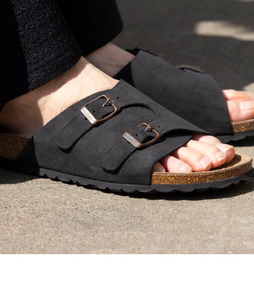 【AUTENTI/オーテンティ】スウェードストラップコンフォートサンダル