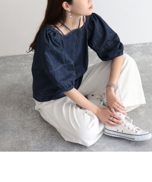 マルチウェイ袖ボリュームブラウス