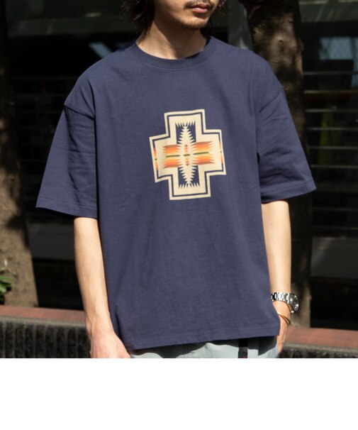 【PENDLETON/ペンドルトン】フロントプリントTシャツ ルーズシルエット ワンポイントロゴ