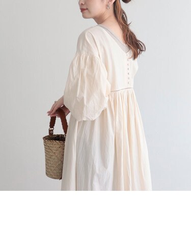 【fredyemueフレディエミュ】パフスリーブドレス