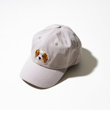 【GLOSTER/グロスター】WASHED DOG embroidery CAP キャップ 刺繍