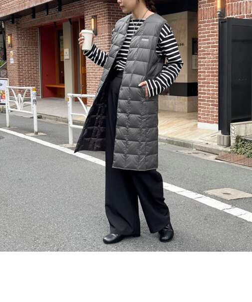 【別注】【TAION×fredy emue】ロングダウンベスト