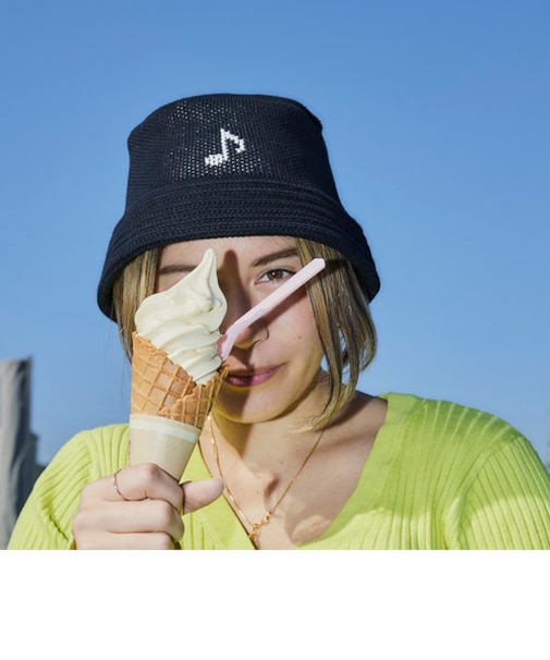 《WEB限定》【Wu Xing/ウーシン】KNIT HAT ニットハット バケットハット