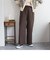 ウールライクシャーク セミワイドパンツ