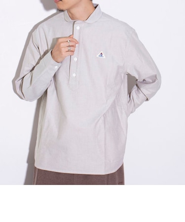 【GEVACO/ゲバコ】オックスオーバーショールカラー長袖シャツ