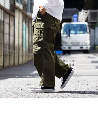 【限定展開】【GLOSTER/グロスター】カーゴパンツ ミリタリー M65 イージー仕様 裾ドローコード