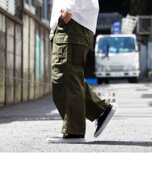 【限定展開】【GLOSTER/グロスター】カーゴパンツ ミリタリー M65 イージー仕様 裾ドローコード