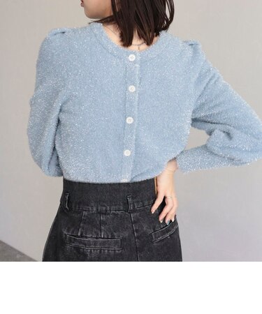 ラメフェザー2WAYカーディガン