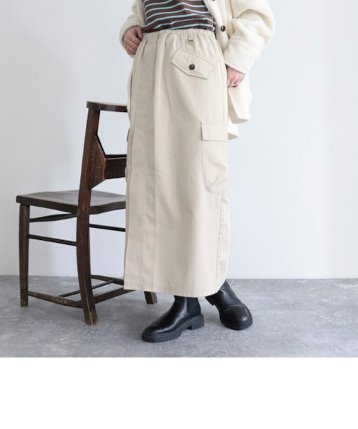 【GEVACO/ゲバコ】カーゴロングスカート