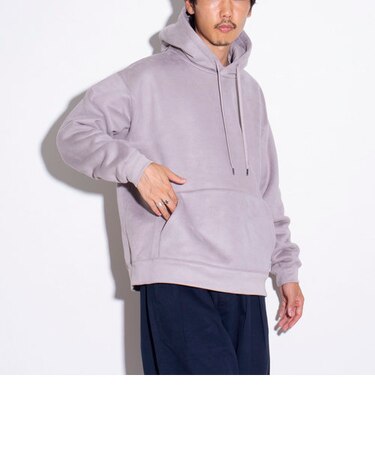 【GLOSTER/グロスター】フェイクスエードボアパーカー プルオーバー