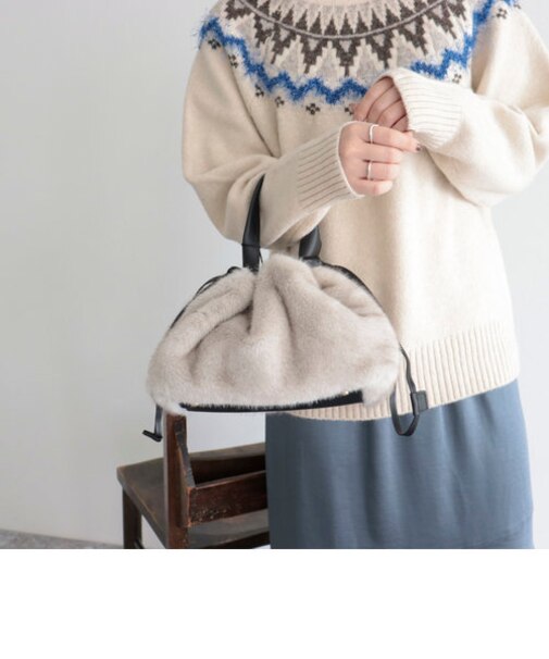 【Cachellie/カシェリエ】ファードロストショルダートートバッグ