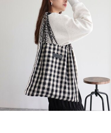 手織りウールハンモックバッグ